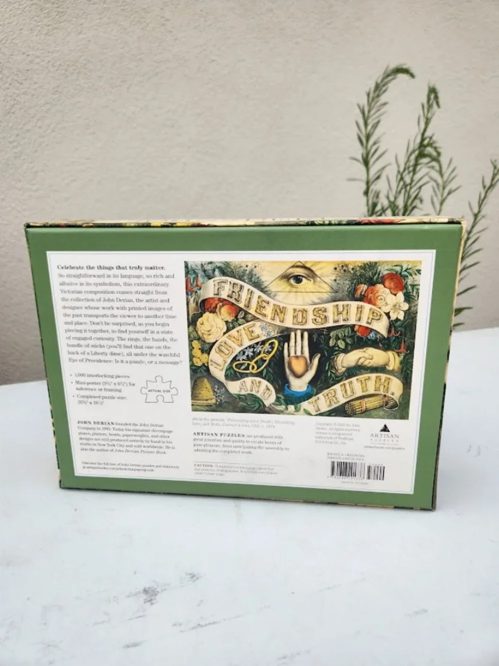 1000 Piece Jigsaw Puzzle Vintage Artwork Friendship Love Truth by John Derian